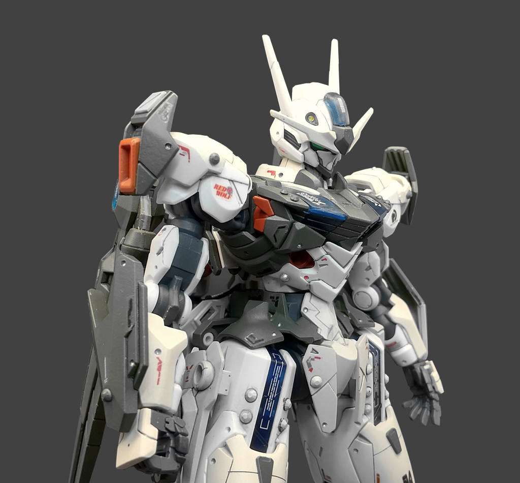 テストカラーで6杯🍺陸戦っぽくするため、モールド多めに付けてます。