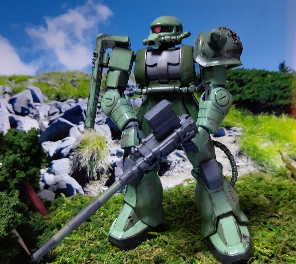 デル機は左肩破損再現とトップ砲カートリッジ式に改造 