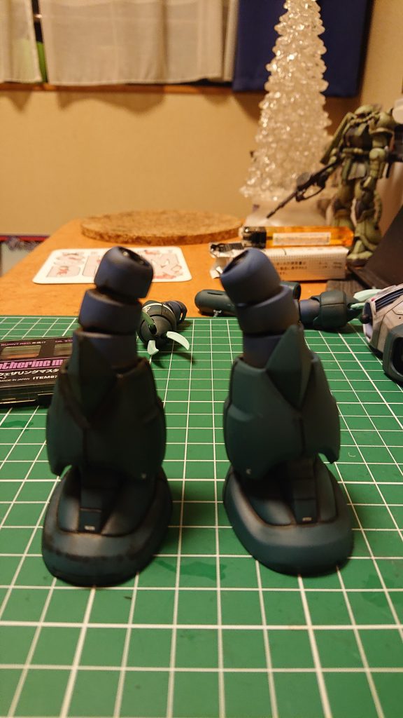 よく分かっておらずつや消しスプレーをしてからウェザリングをしてしまったのでやりにくかったです😓