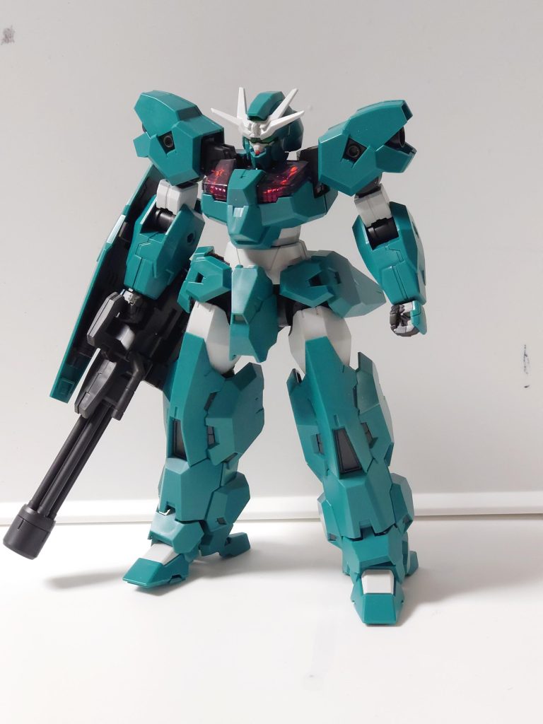 塗装前スタイルは首と上腕で1mm、腹部で2mm延長しています。