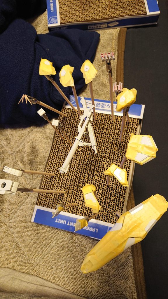 初めてのマスキングからエアブラシも苦労しました💦