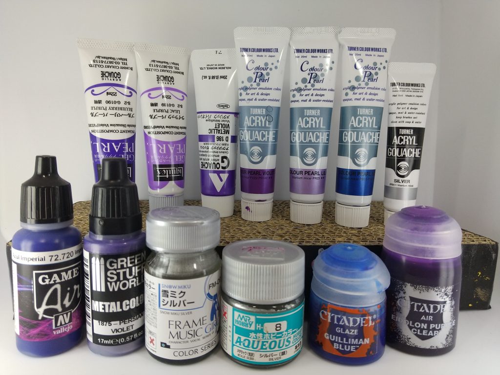 使用した塗料たち