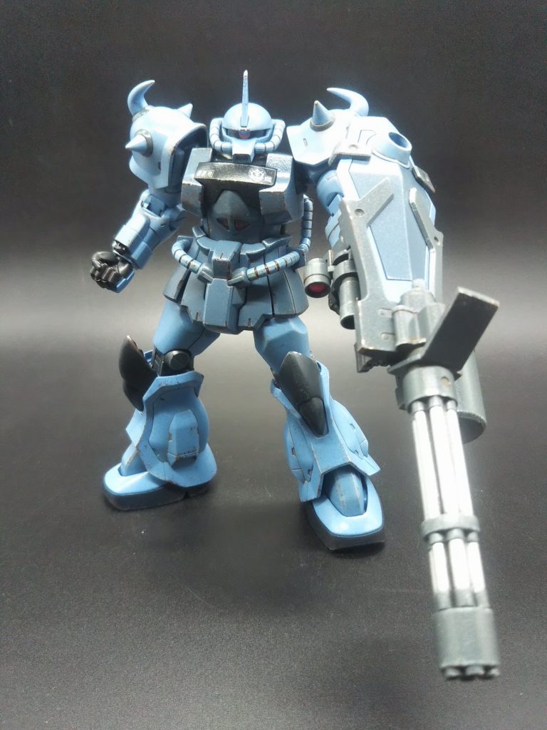 ガトリングの砲身も塗り分けてみました。