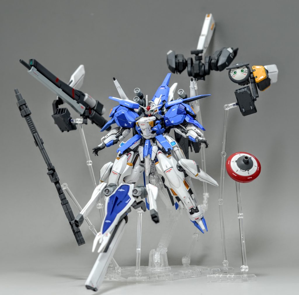 強化パーツは任意でパージでき、素体となる強化型Ex-Aガンダムが姿を現す。