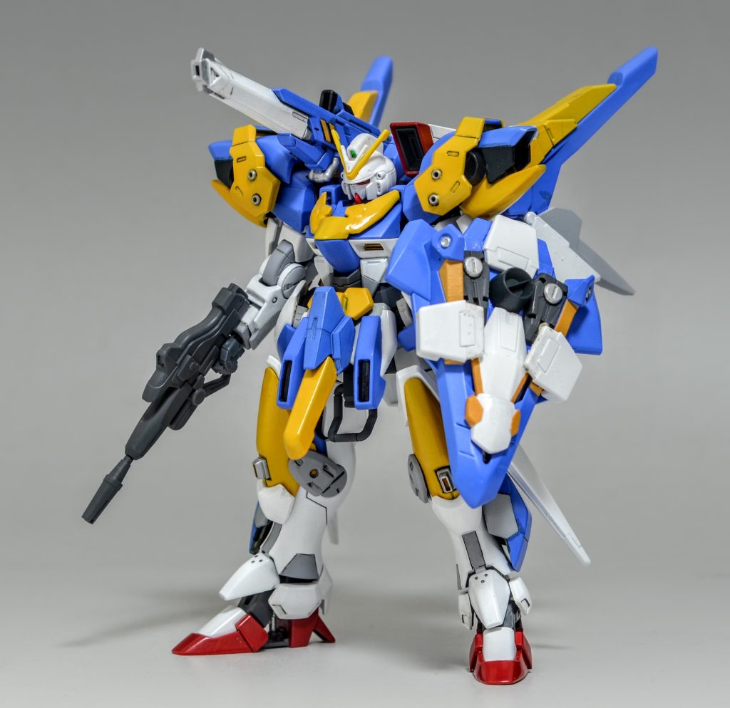 基本塗装が終わった状態です。ここから細かい塗り分けとデカール貼り付け作業が始まります。