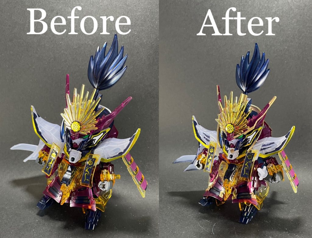 素組みとのビフォーアフター😃