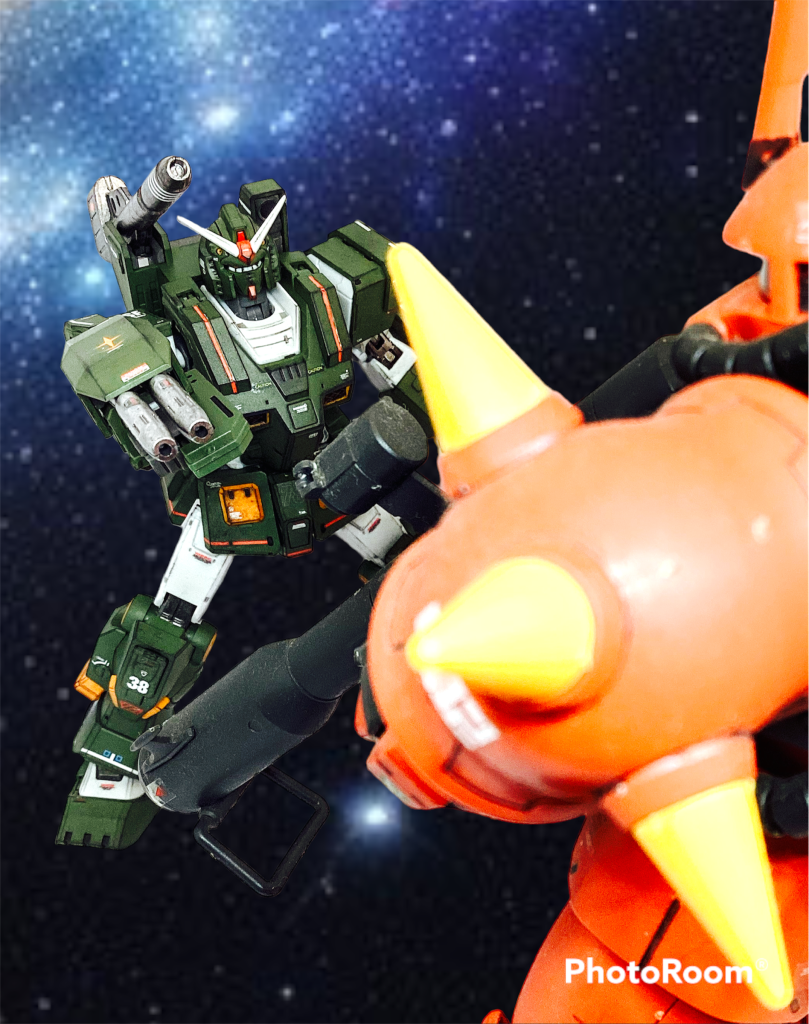 せっかくなのでMGですがライデンさんと。MSVっぽい(?)構図で😁