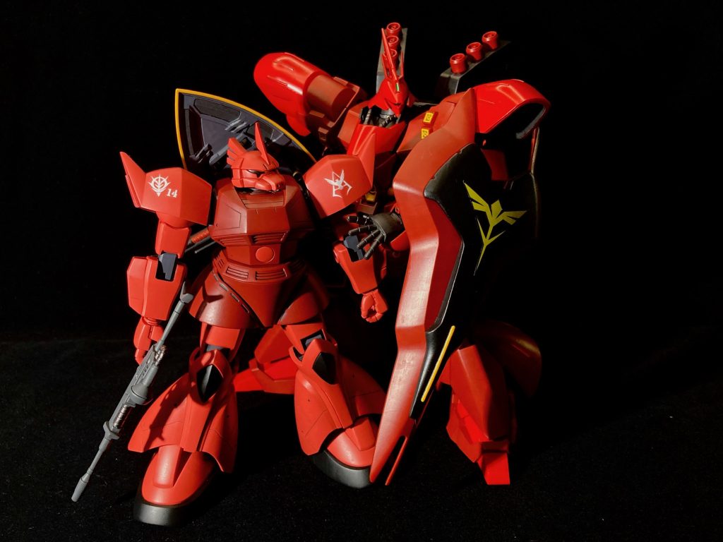 流石にサザビーよりは小さかった。https://gumpla.jp/hg/847184