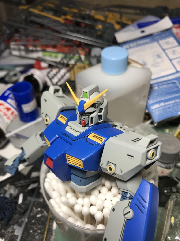 いつも通りというか、真っ白ではなく、白部分は薄いグレーで塗ってます