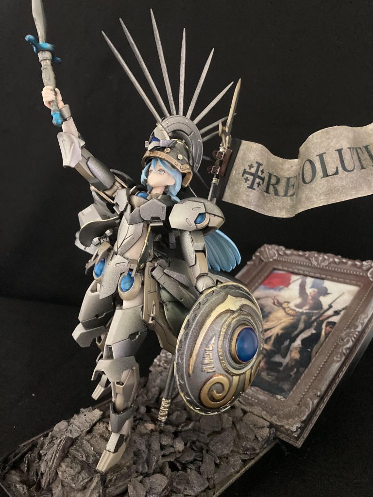 ミオリネ・レンブランが中世の騎士、ジャンヌダルクになった脳内妄想です^ ^