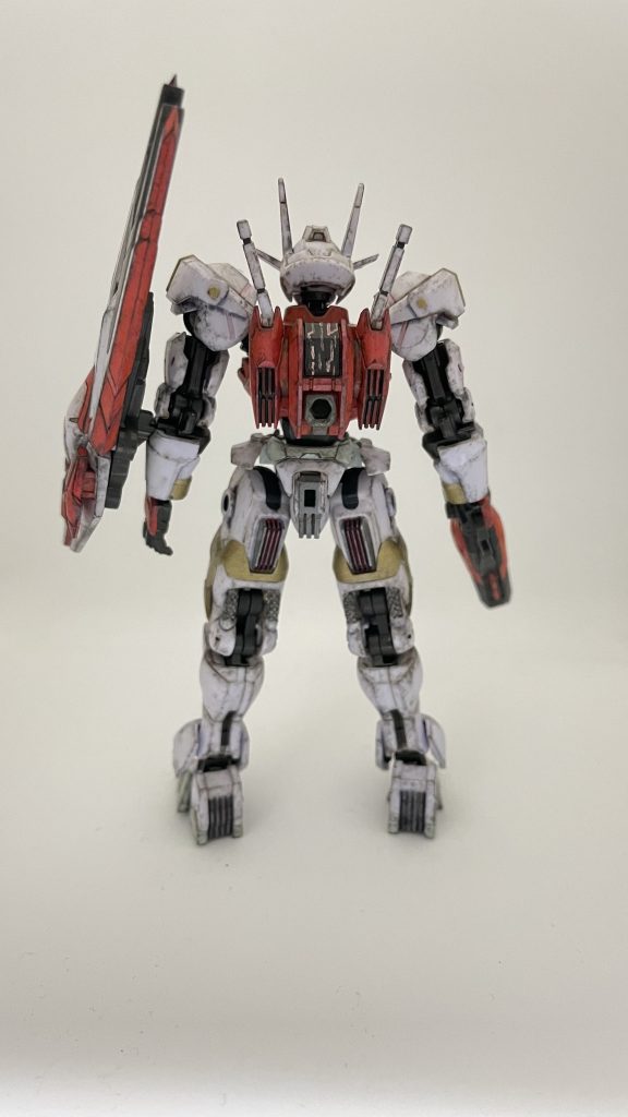 ◼️改修ポイント手首と股間の軸棒を短縮してスタイル調整してますあとはすべてガンマカ筆塗り、艶消しもガンマカ筆塗りです!