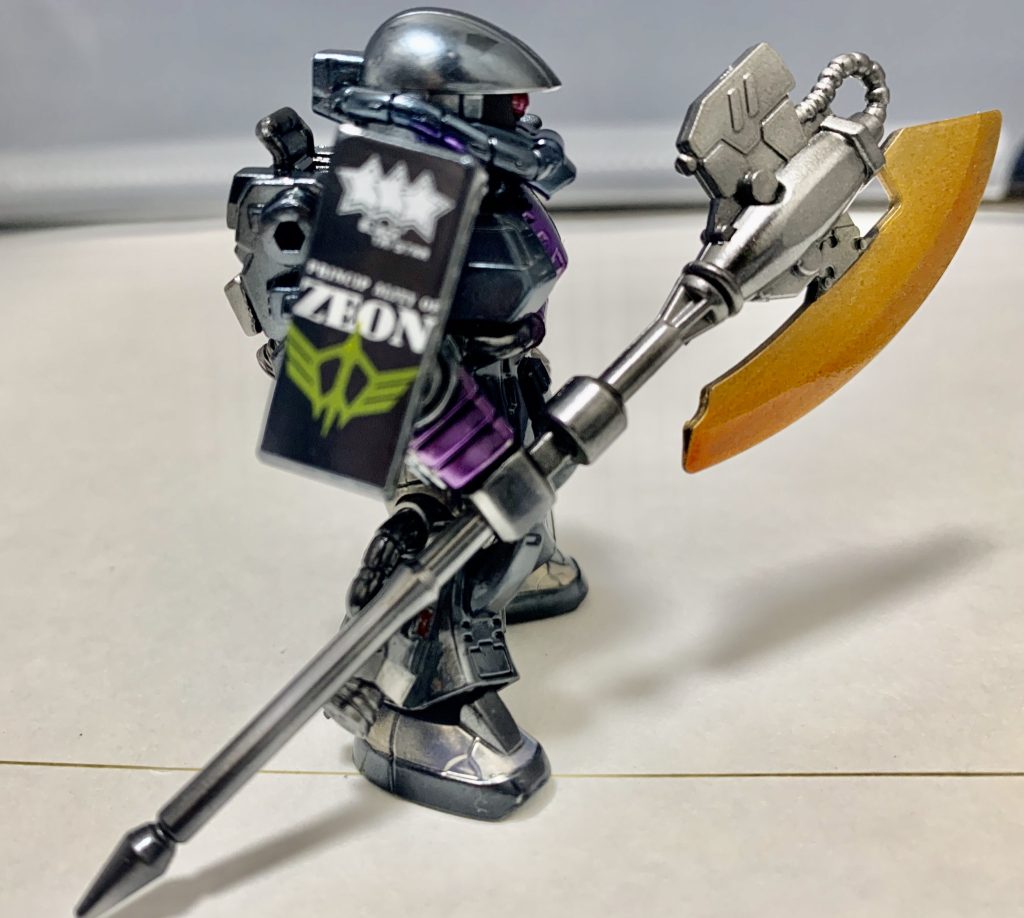 モビルスーツアンサンブル　オルテガ専用高機動型ザクⅡ(オリジン版黒い三連星仕様)–2枚目/制作者：ガシャポン魂