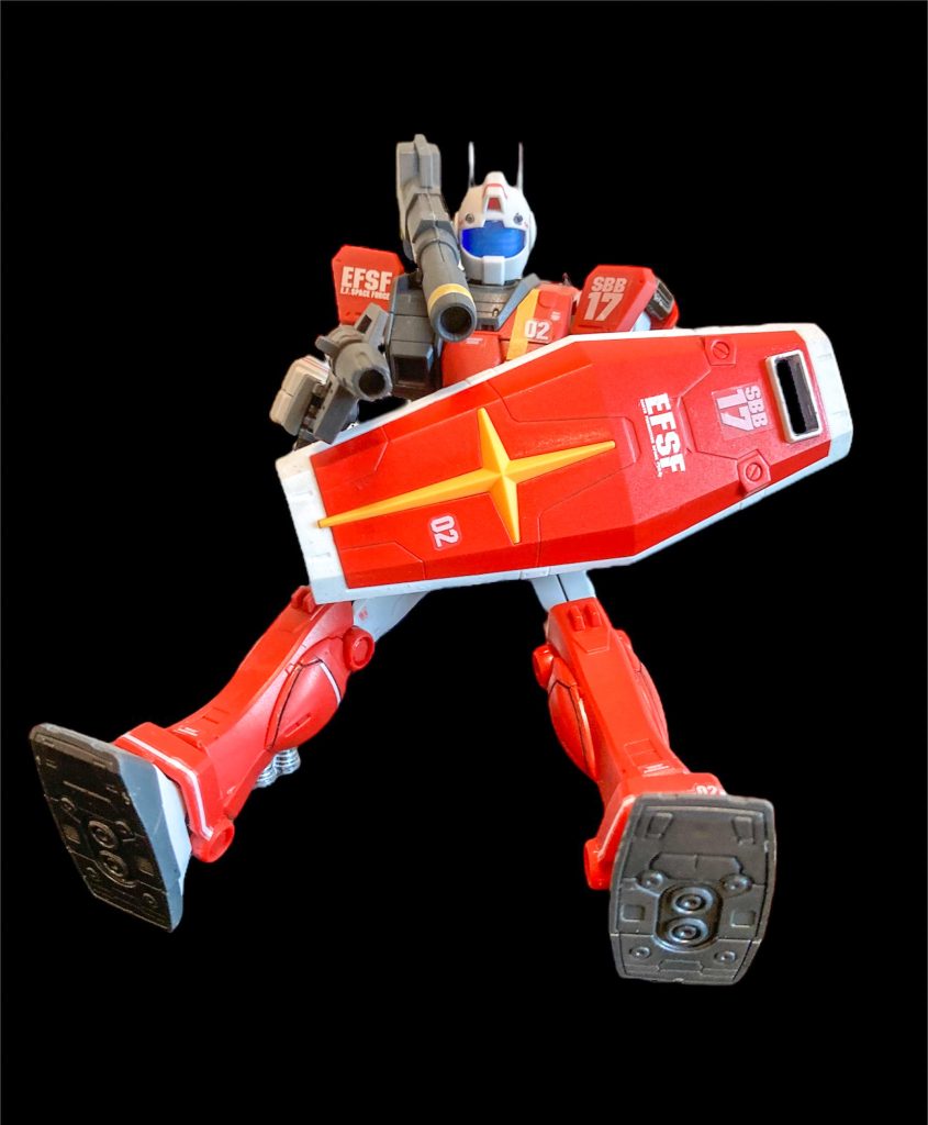 撃った後の反動的な