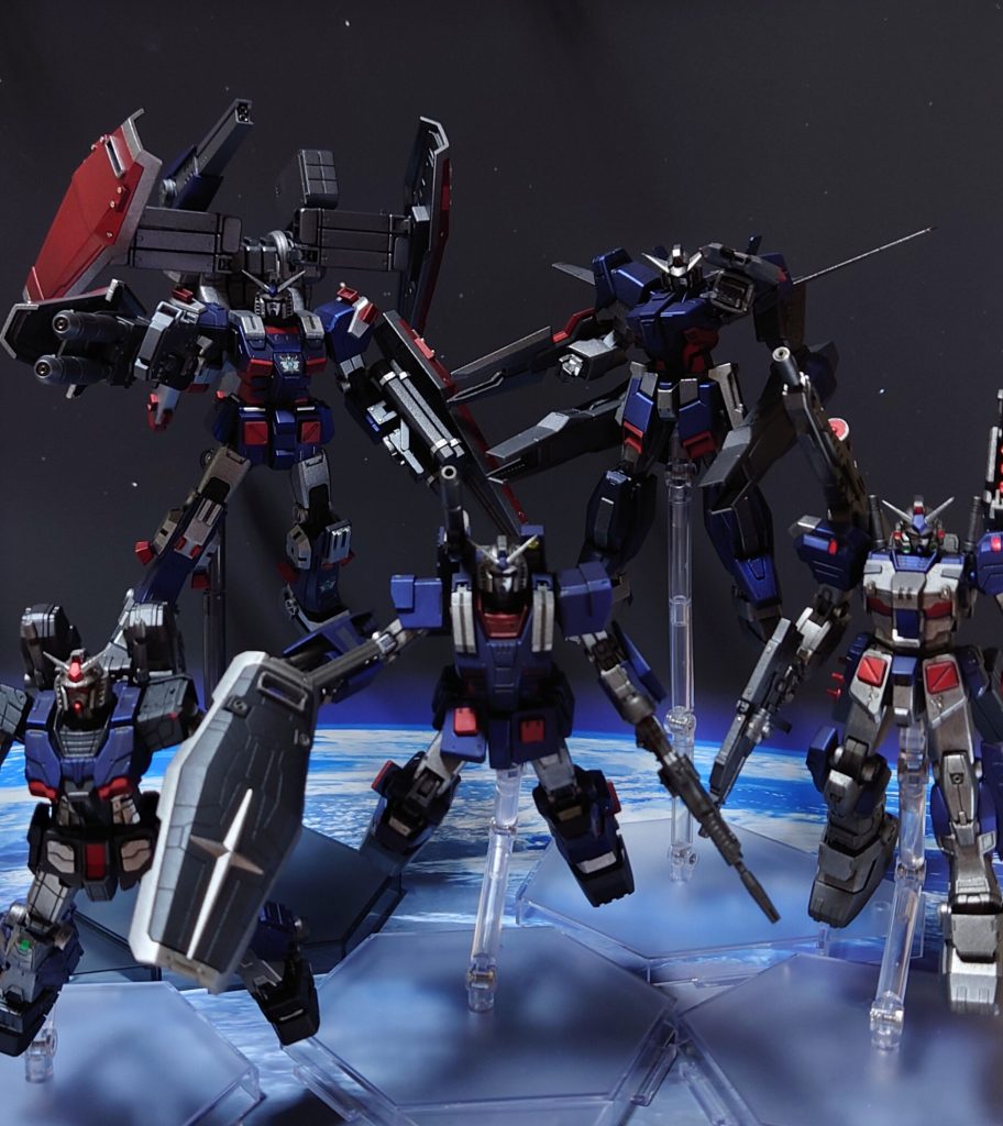 我が家のフルアーマー・メタル軍団集合で終わり。