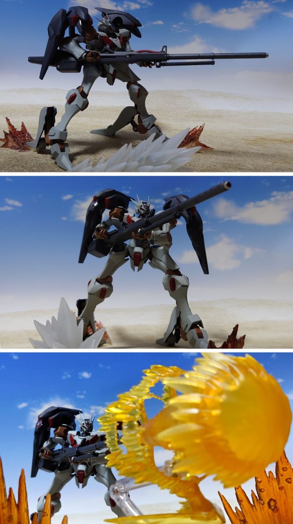 バスターランチャー、発射！“ハハハッ、こいつを撃ってみたかったんだ！”