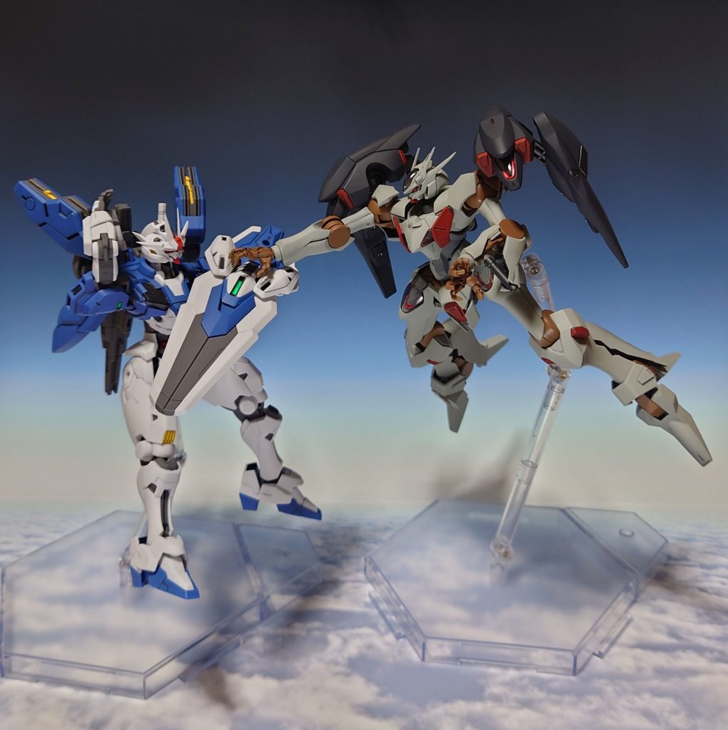 “久しぶりだね、スレッタ•マーキュリー”“あなた…誰、ですか?”ガンダムファラクトとの再戦。