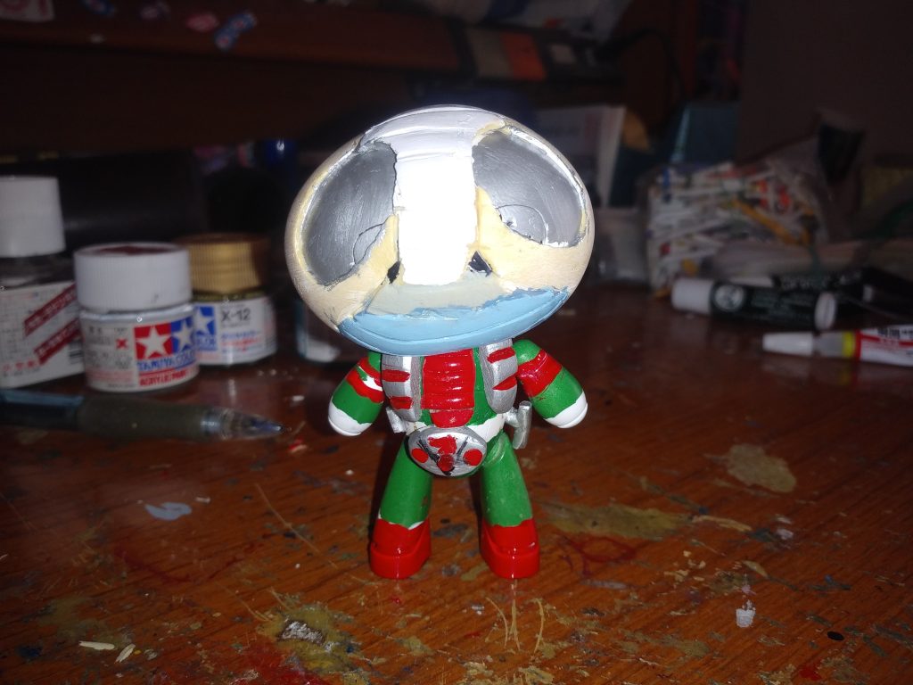 ほぼ完成状態。目を、複製中。何故かは、また後日