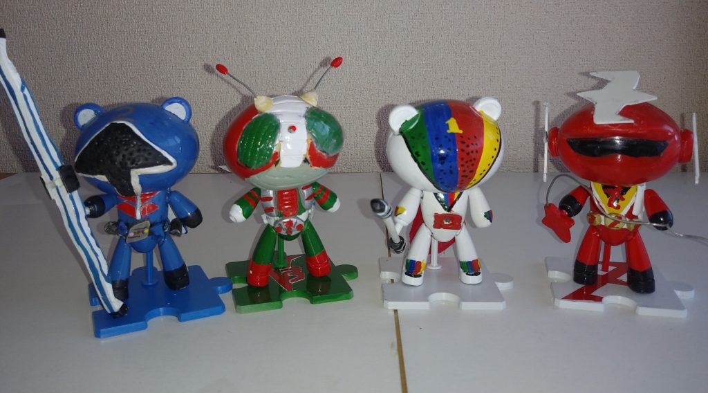 おまちかね、「宮内洋さんヒーロー、大集合!」アオレンジャーに、V3、ビッグ1に、ズバット。