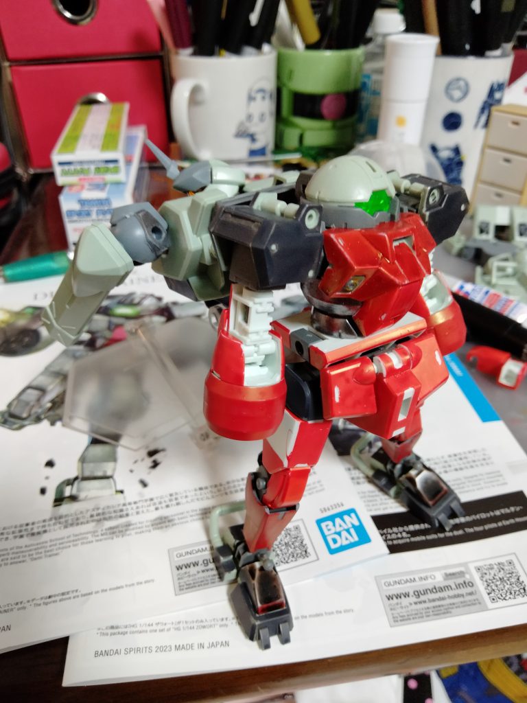 最初の予定ではデミトレをガンキャノンっぽくするだけでしたが、既に実行されてる方が多かったので、何か個性を出したくてこの形になりました。