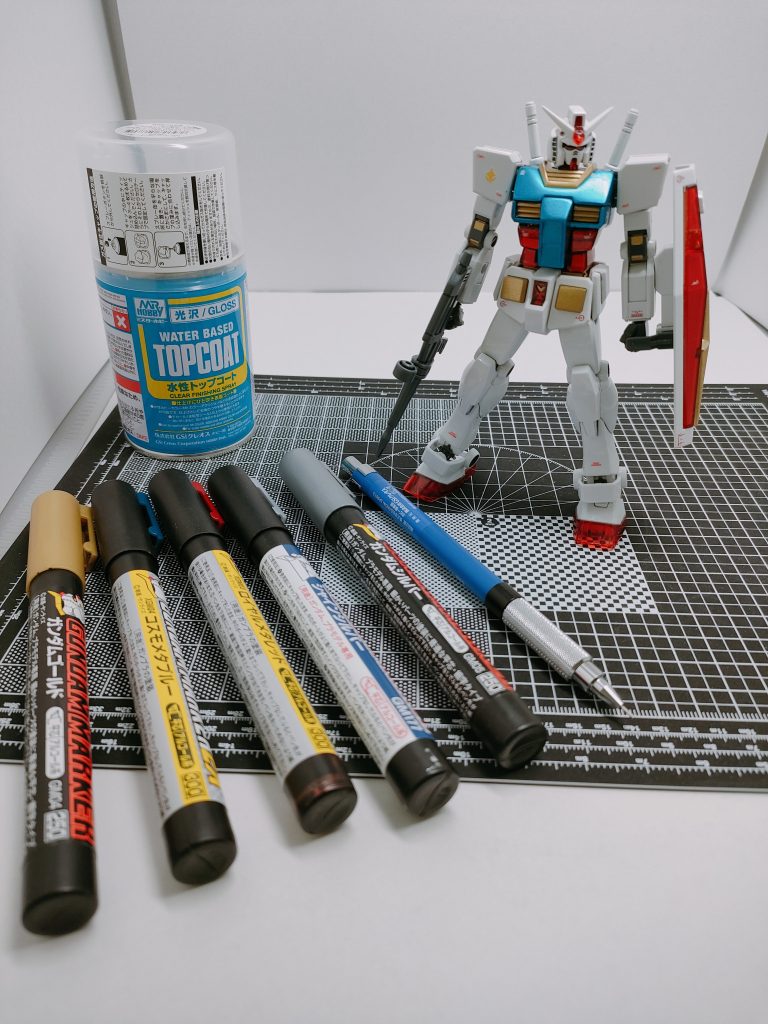 主に使用したアイテム達です。エントリーグレードはコスパ最高!!自分をガンプラの世界にまた引き込んでくれた思い出のキットです!!🤗