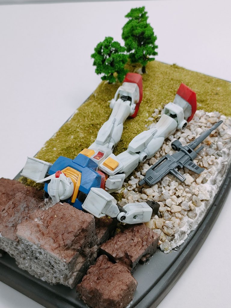 後ろからのアングルです。発泡スチロール良い仕事しますね🤗✨