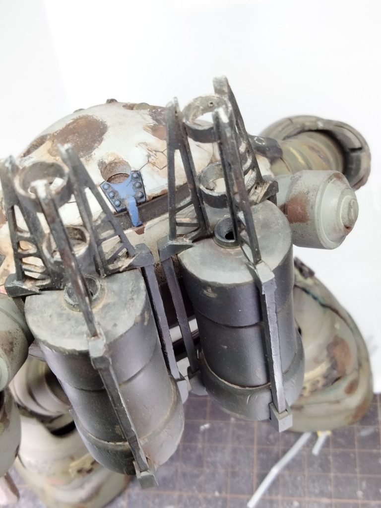 潮だれに錆な感じの所も表現してみました。