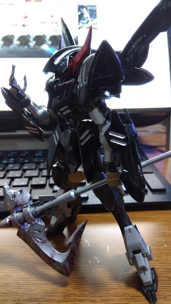 家で撮影した時は、こういう感じです。まだ、ドライブラシが控えめやね。