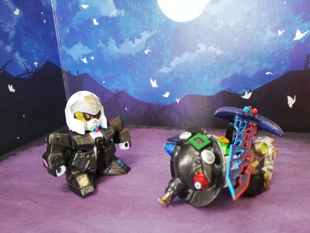 梵鬼獣(カウ)*アピールショット1の「時計の鎧」 全てが融合した姿*武器はスマホカリバー