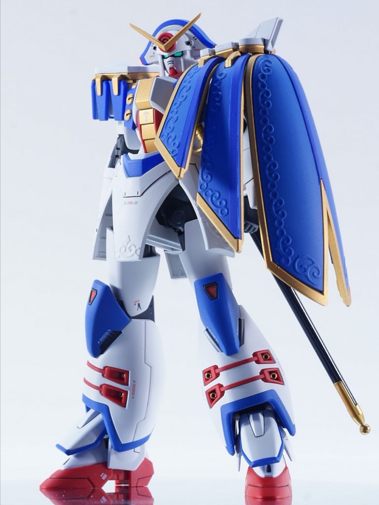 あまりGガン機体にごちゃごちゃ追加するのも嫌なので、ちょっとしたディテール追加とほんの少しデカール貼って仕上げてあります。