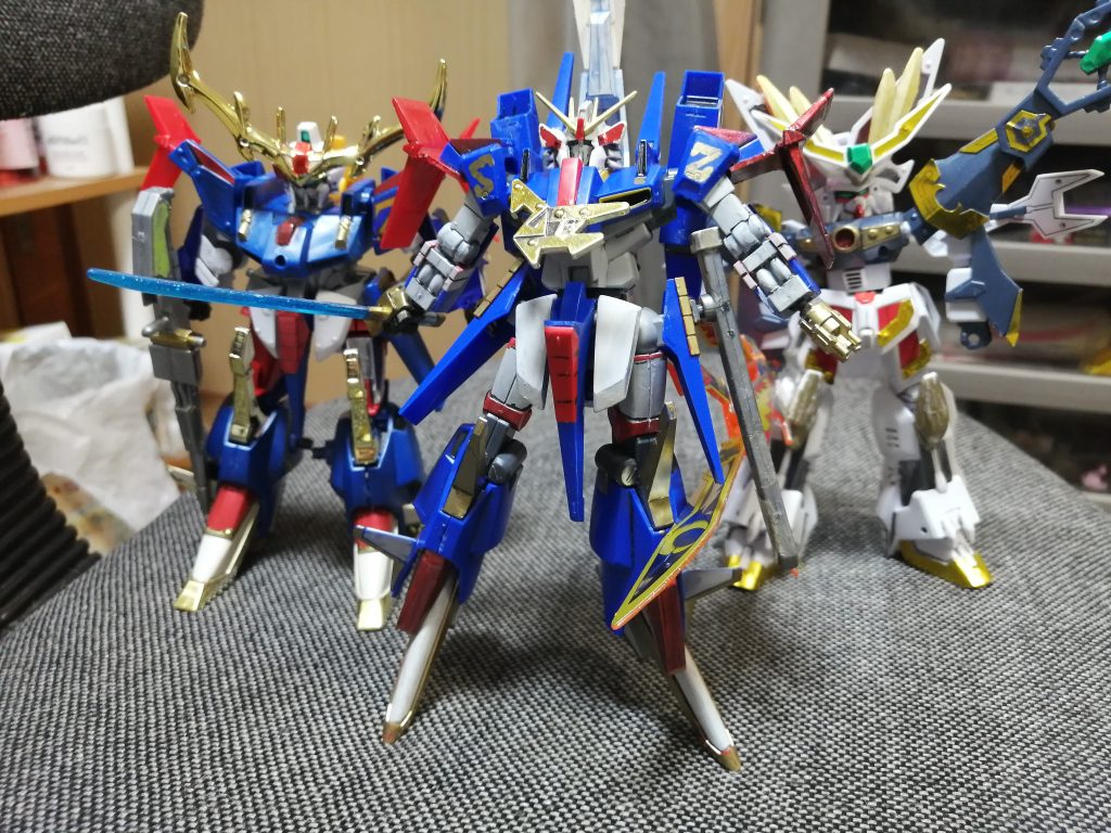 鋼丸もありましたが流石にパーツ欠品してました　あと昔の作ったとある機体もなんとか修復できたのでまたそのうち上げます