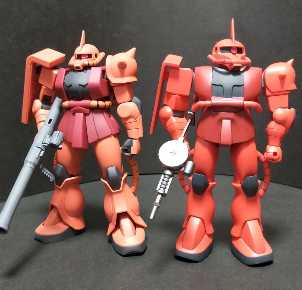 旧キットのあとのREVIVE、結構楽しいもんです。旧キットの方が圧倒的に時間がかかりますけどね。並べてみると旧キットの改修ポイントなんかもわかりやすいですが、あえてそのままってのがいいんです。同じ棚に飾ってると、中々面白い光景ですよ。