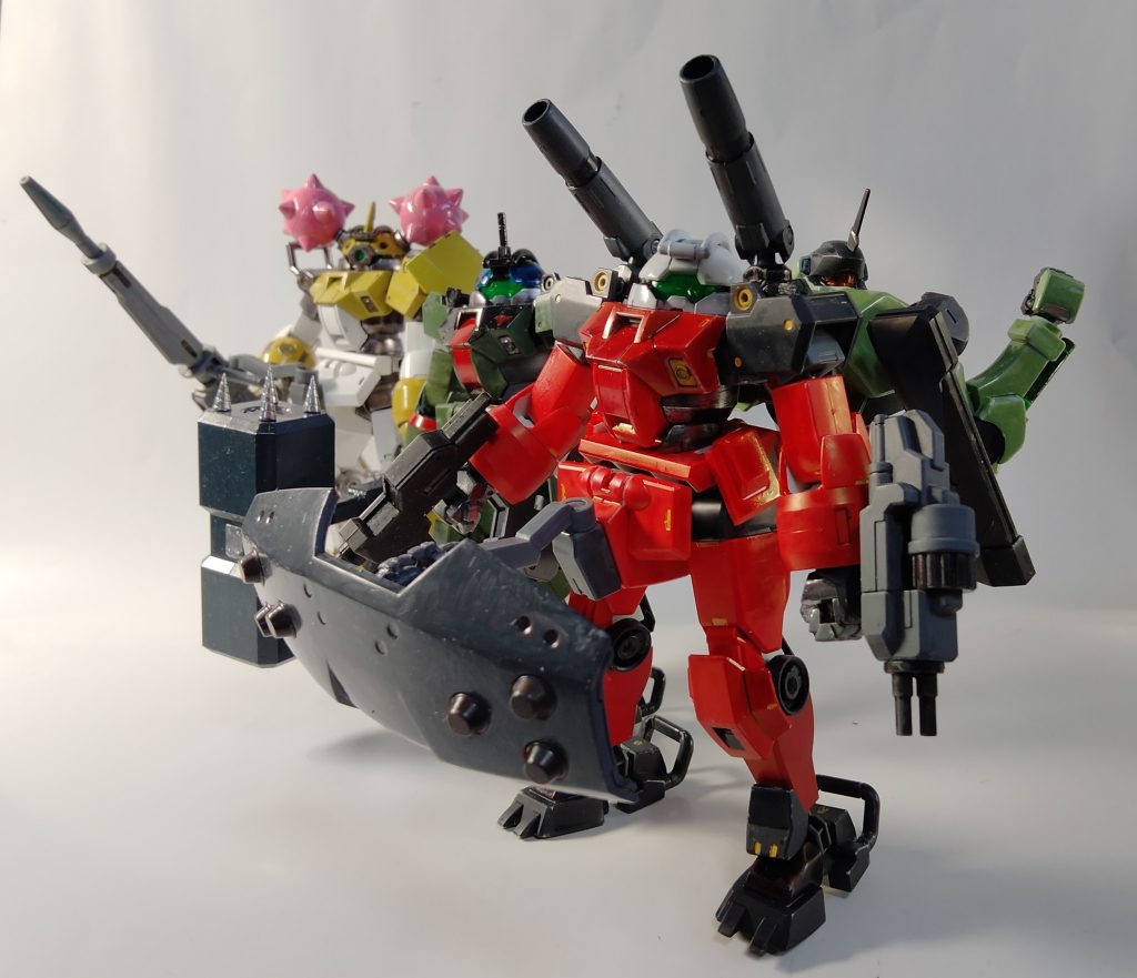 地球寮ナメんなデミトレーナーず！チュチュが遠距離、ニカ姉が近距離デミックスが中距離といった感じです。