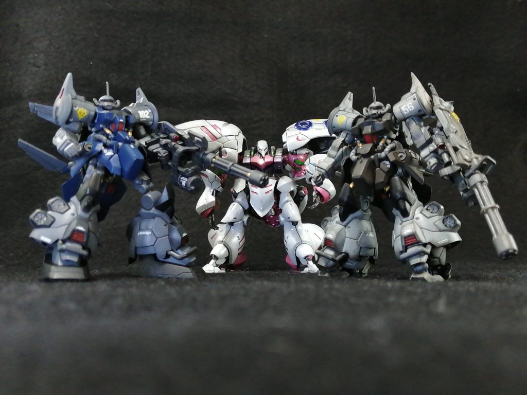 こちらは第三弾の面々と。三弾ってこの二種類しか買ってなくて、Zとジェガンを買って置けばと少し後悔。再販求めます。。