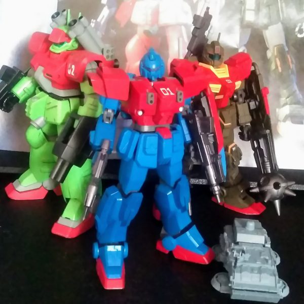 HGUC ジム・ブルーデスティニー(No 80) & 量産型ガンキャノン& ジム・ストライカー