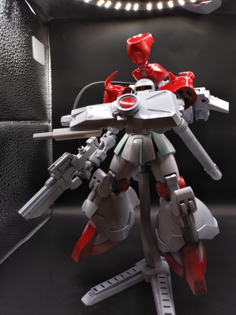 拡散メガ粒子砲をつけました。シールドに武器をつける意味とは。ふと思ったけれど、ザフトと連合は武器盾好きすぎでは?