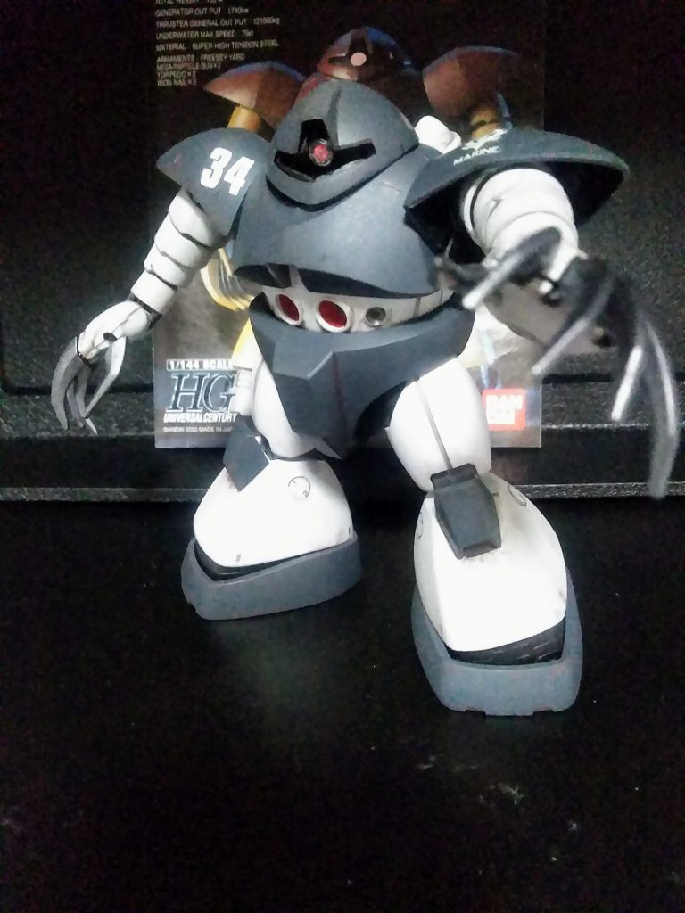 圧倒的な太ましさ。まさに『さすが、ゴッグ!何ともないぜっ!』(?何が😥)と言いたくなります。