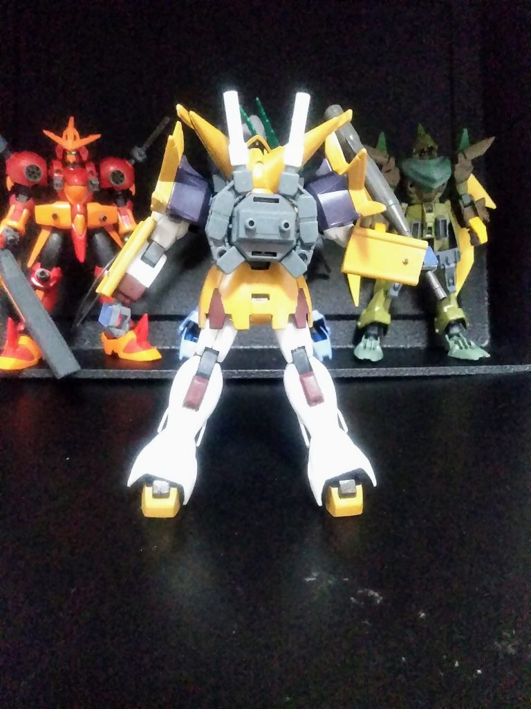 この子は1/144のマスター ガンダムより転生しました。四天王ポジで最初に対戦して仲間から『奴は四天王最弱うんぬん』言われるタイプです。