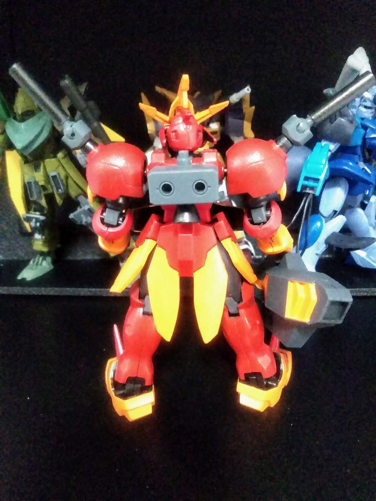 この子は1/144 ゴッドガンダムが元です。正々堂々と闘う、一人だけ格上なやつ。