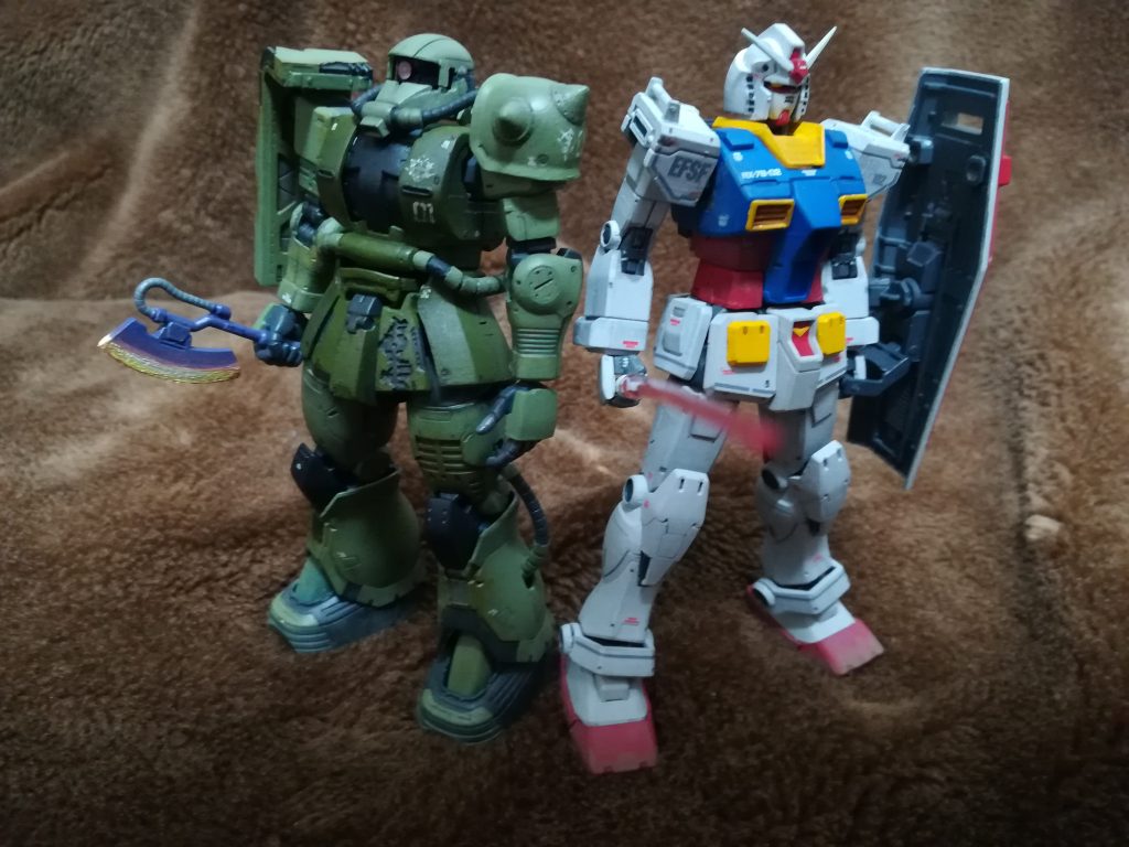 仲直りw筆塗り全塗装です。設定画に近い色に調色しました。