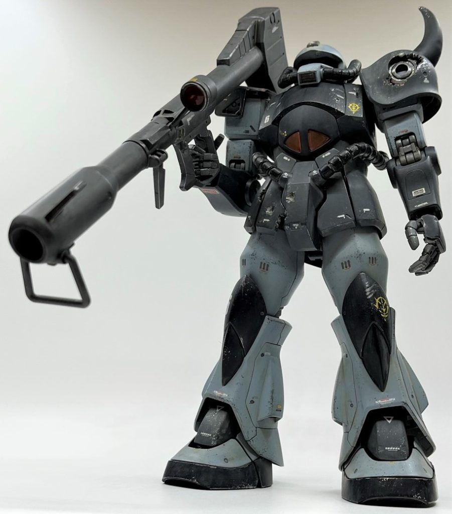 工程は下記です。１．仮組み、ゲート処理２．補修パーツ、ダメージ等の工作３．基本塗装(スプレー)４．デカール貼り５．トップコート６．墨入れ７．全体ウォッシング(土汚れ)８．ドライブラシ、チッピング９．部分ウォッシング(泥、砂汚れ)