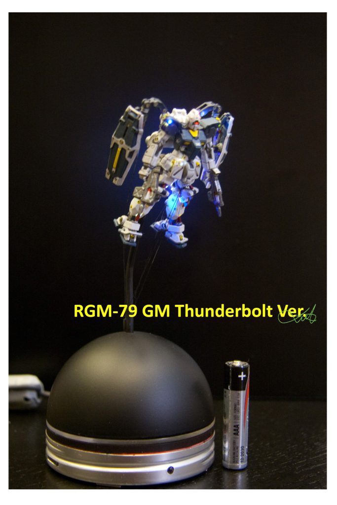 Gundam Artifact II - RGM-79 GM Thunderbolt LED電飾、電気改造–3枚目/制作者:kwluk717