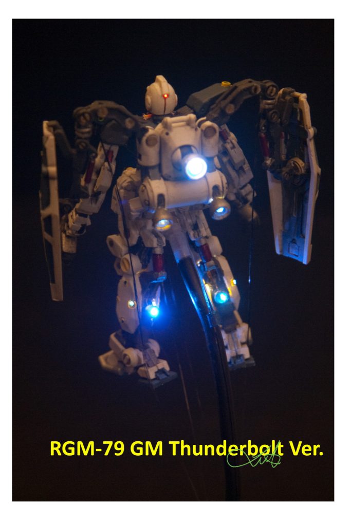 Gundam Artifact II - RGM-79 GM Thunderbolt LED電飾、電気改造–4枚目/制作者:kwluk717