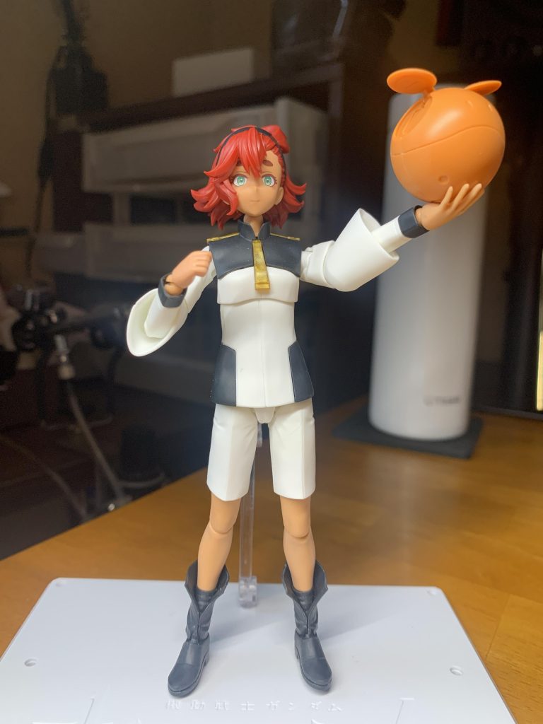 仮組みしたスレッタちゃん。今回は大きな改造はせず、ストレートに組み上げています。