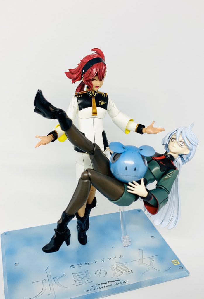 ちなみに二人の顔パーツはタンポ印刷されたものではなく、のっぺらぼう顔パーツに眉＆瞳デカールを貼り付けたものを使っています。