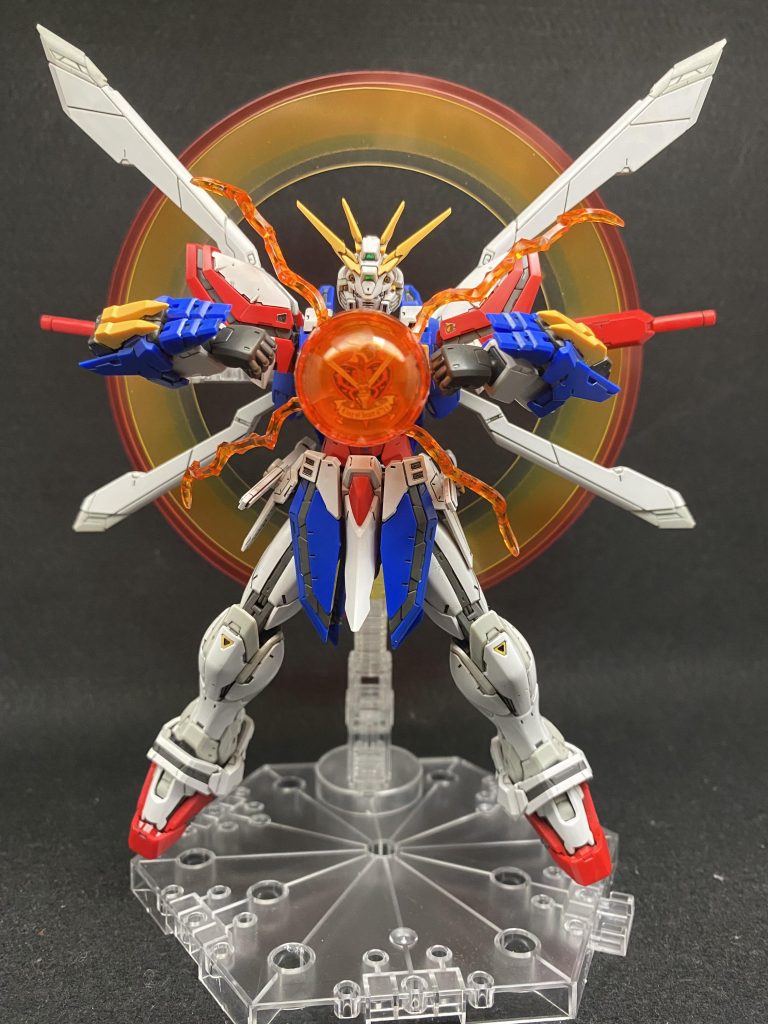 おまけ1:茶番を終わらせてきそうなポーズのゴッドガンダム。