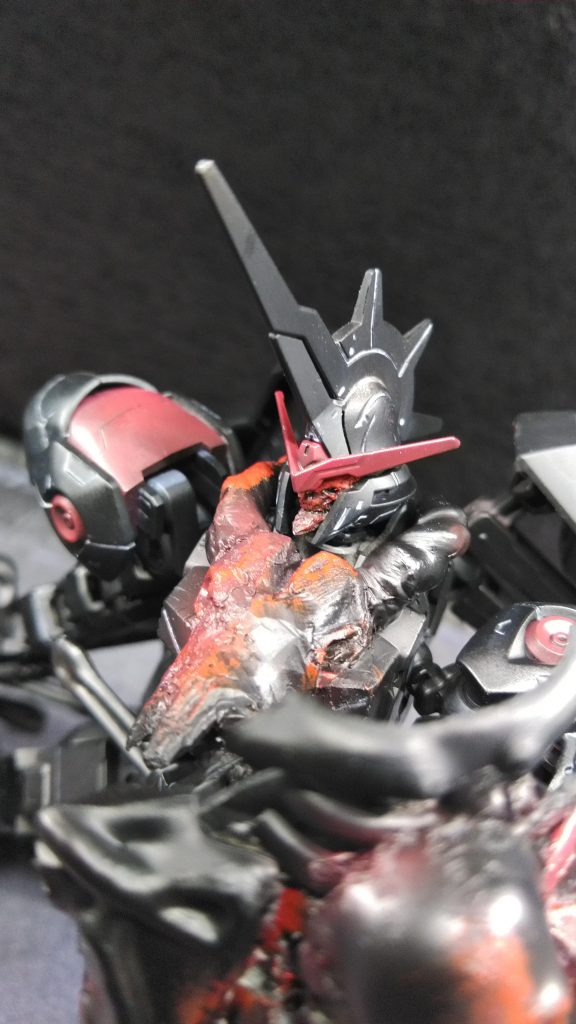 ビチャッ！ってやった顔