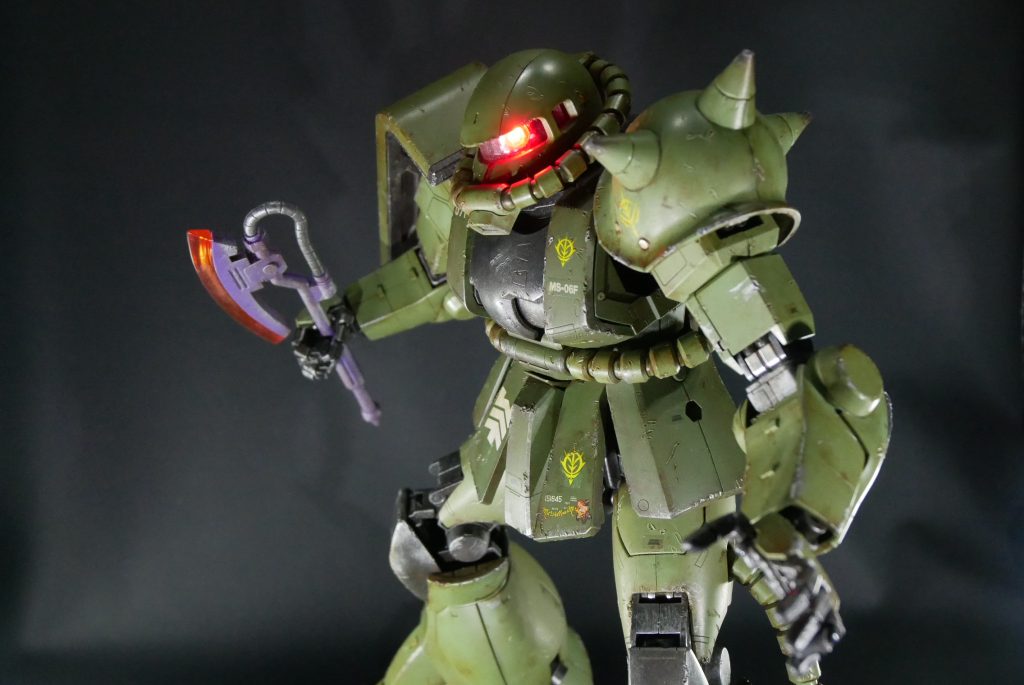 ジオン軍も恐怖するABS樹脂の破壊力!!!(PG ZAKUⅡ)–2枚目/制作者:suteteko76