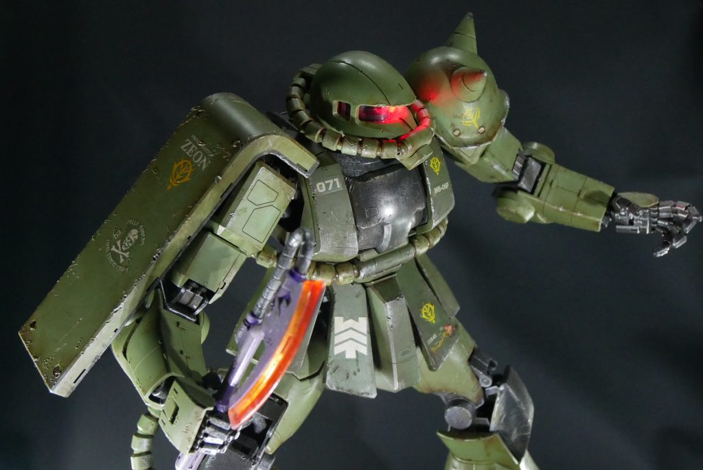 ジオン軍も恐怖するABS樹脂の破壊力!!!(PG ZAKUⅡ)–4枚目/制作者:suteteko76