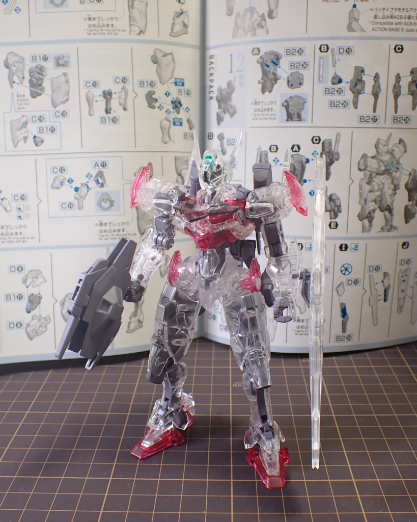 使用キットは『HG 1/144 ガンダムルブリス [クリアカラー]』と、