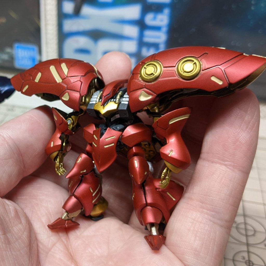 アーティファクト　キュベレイ（ノーマルカラー、レアカラーセット）カスタム完成品 ごりっごりのアレンジ！すごいパーツ数！光り輝くレアカラー